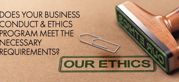 government contracting business conduct and ethics