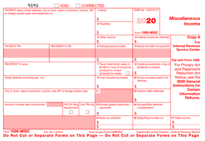 New 2020 Form 1099-NEC | Non-Employee Compensation | Virginia CPA