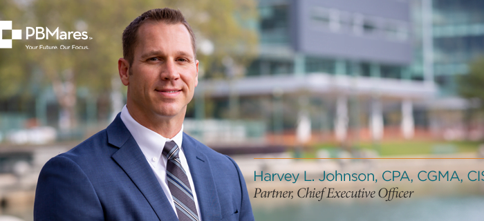 Harvey Johnson PBMares LLP New CEO