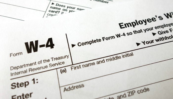 W-4 Tax Withholdings Review