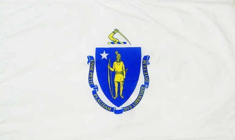 Flag of State of Massachusetts